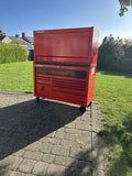 Snap On Tool Box 55” X 24” KRA Roll Cab With Hutch Red With Key