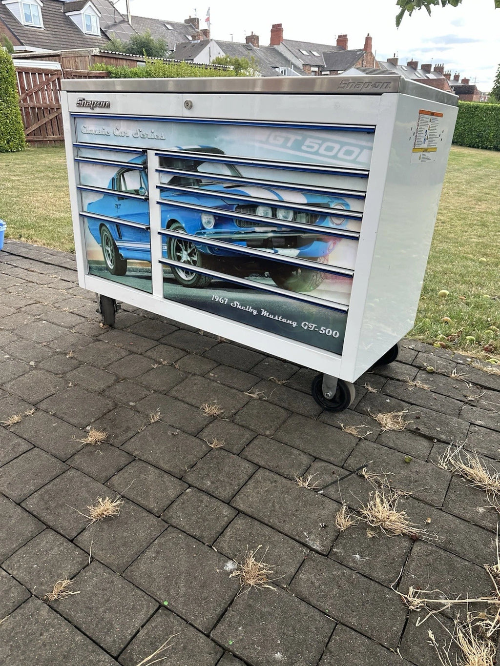 Snap On Tool Box 55” X 24” KRA Stainless Steel In White With Key