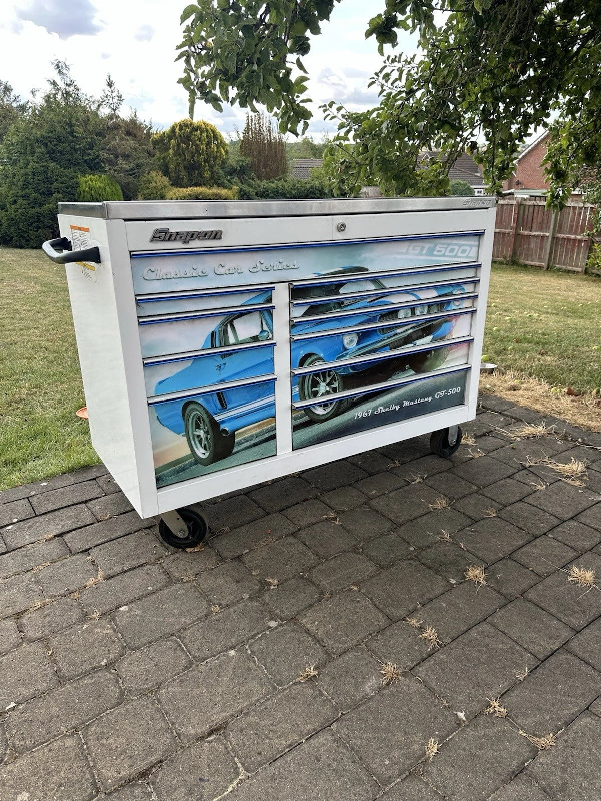 Snap On Tool Box 55” X 24” KRA Stainless Steel In White With Key