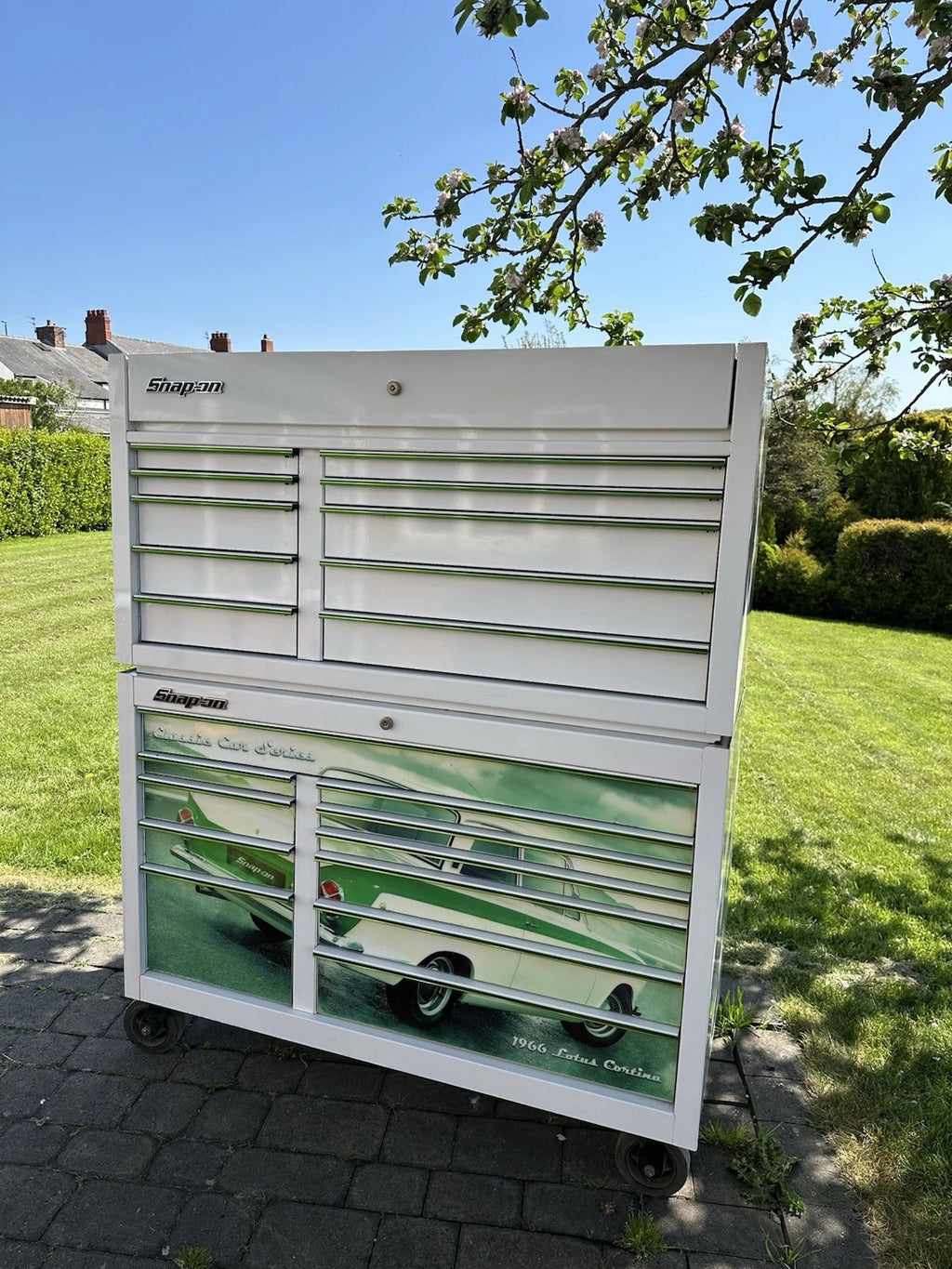 Snap On Tool Box 55” X 24” KRA Roll Cab With Top Box Lotus Cortina With Key