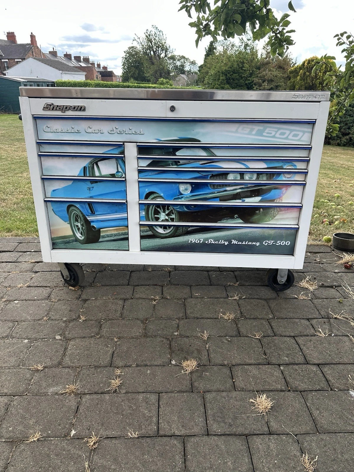 Snap On Tool Box 55” X 24” KRA Stainless Steel In White With Key