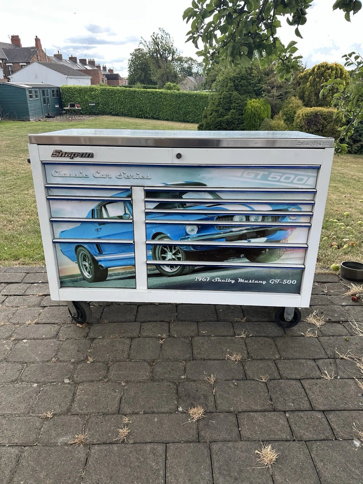 Snap On Tool Box 55” X 24” KRA Stainless Steel In White With Key